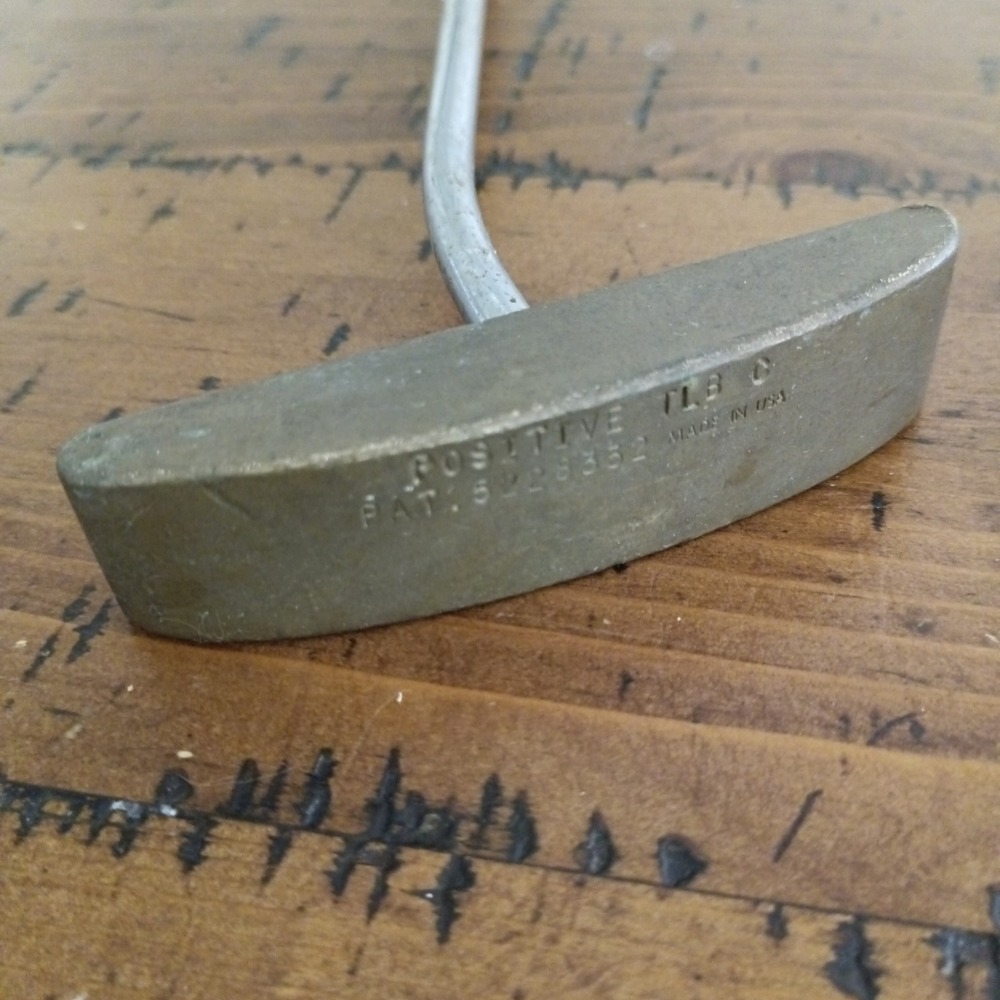 Positive TLB C Putter Right Hand 35 Inch USA Brass Mallet Golf Club PAT 5228352
